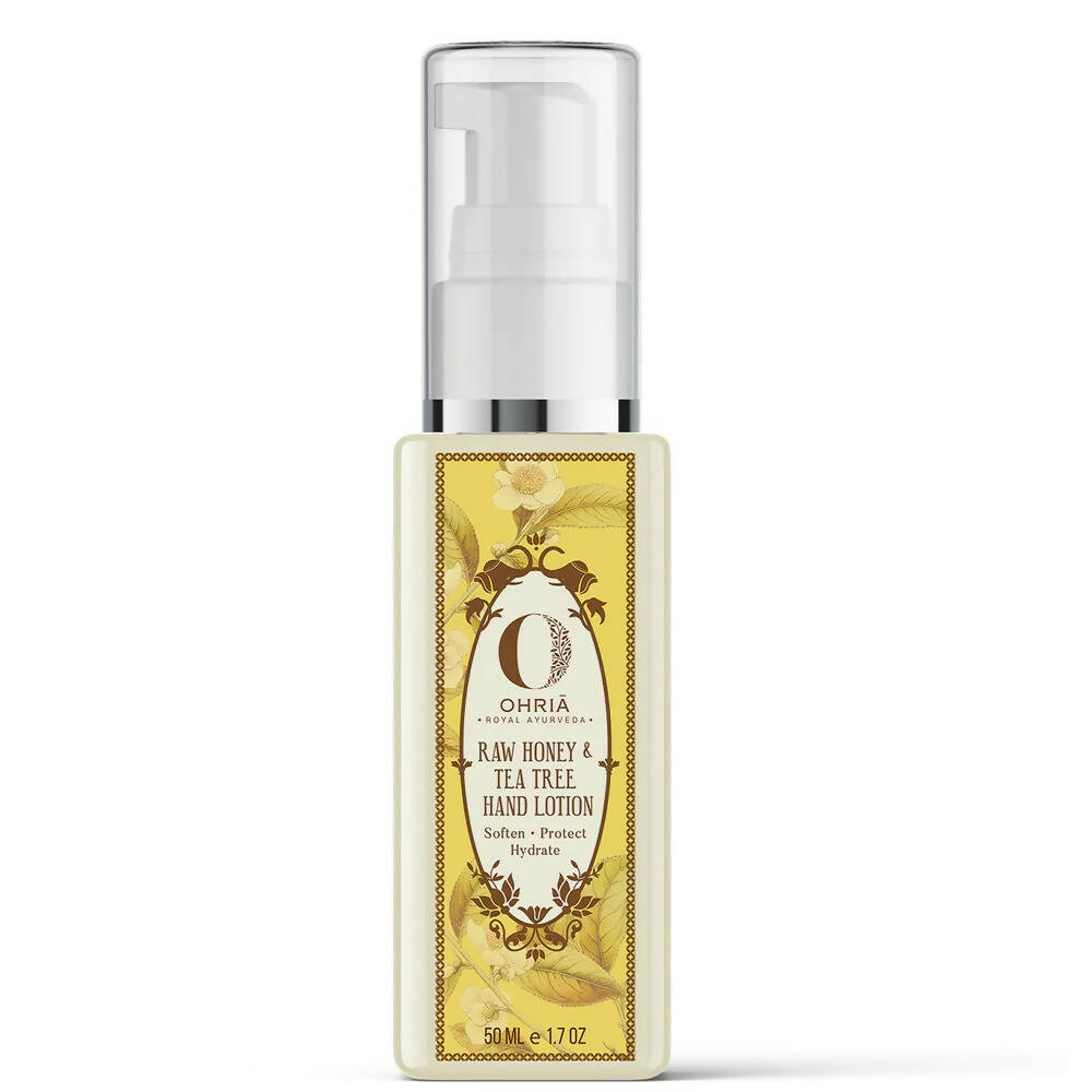 Ohria Ayurveda Raw Honey & Tea Tree Hand Lotion - DrMediCart 
