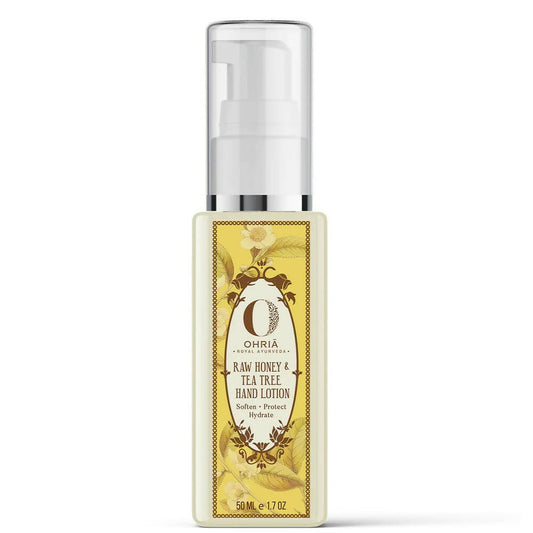 Ohria Ayurveda Raw Honey & Tea Tree Hand Lotion - DrMediCart 