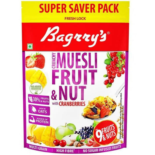 Buy Bagrry's Crunchy Fruit & Nut Muesli with Cranberries from DrMediCart, Ship from India to USA