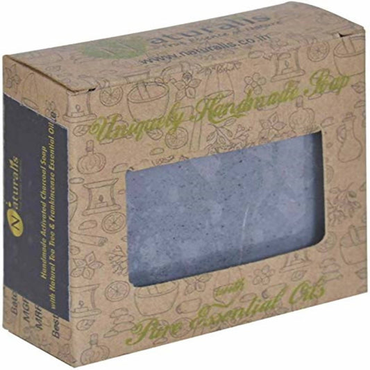 Buy Naturalis Essence Of Nature Handmade Activated Charcoal Soap With Natural Tea Tree & Frankincense Essential Oil Soap from DrMediCart, Ship from India to USA