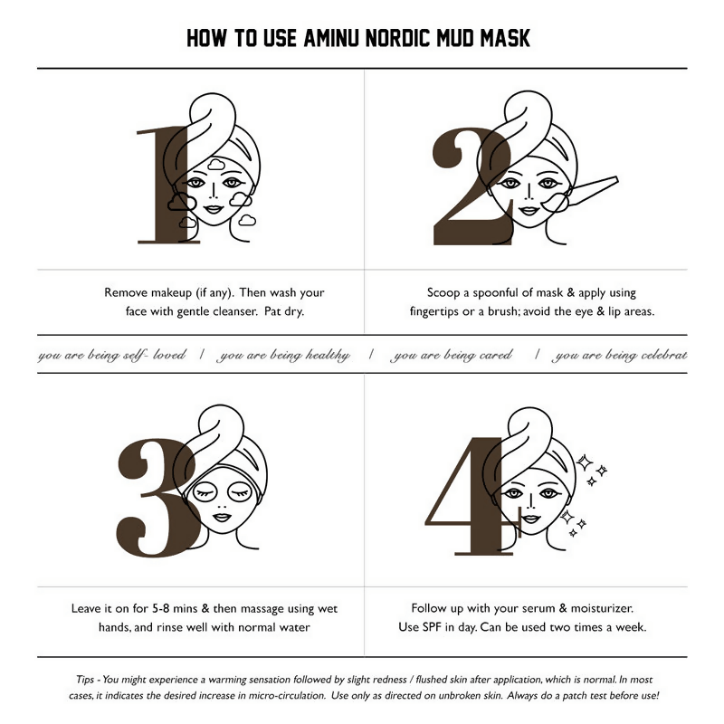Aminu Nordic Mud Mask For Instant Glow & Polishing