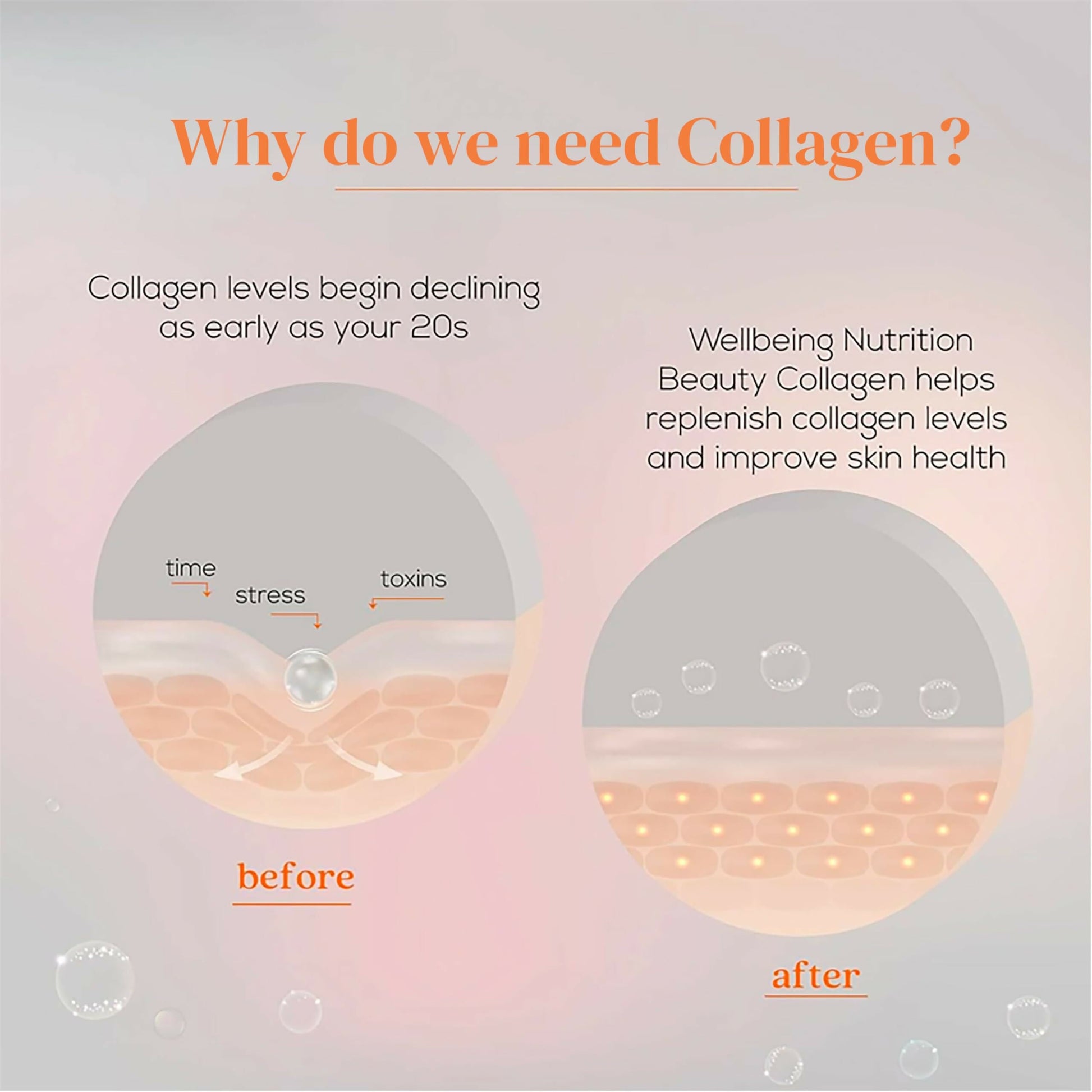 Wellbeing Nutrition Glow Korean Marine & Beauty Collagen Combo: Tropical Bliss & Mango Peach Flavor