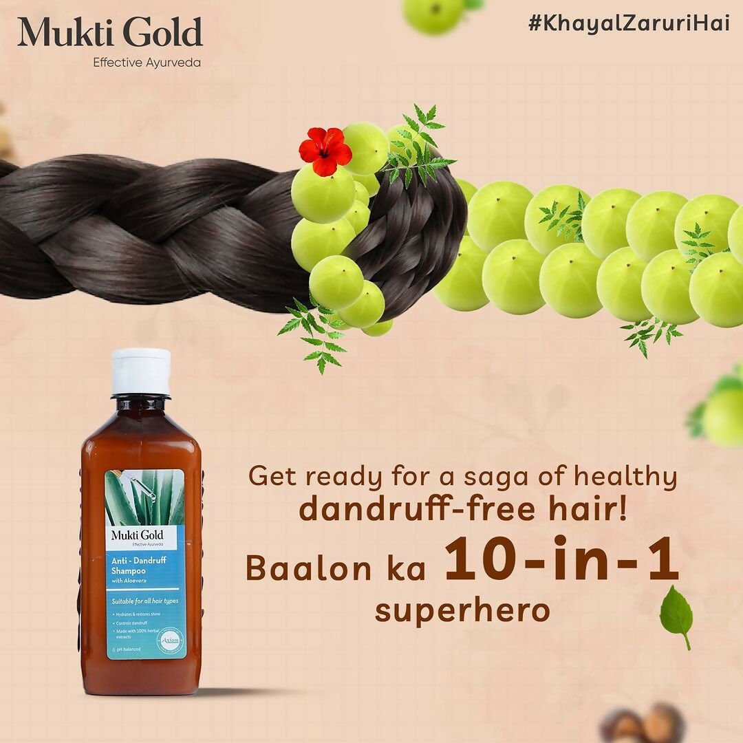 Axiom Mukti Gold Anti Dandruff Shampoo