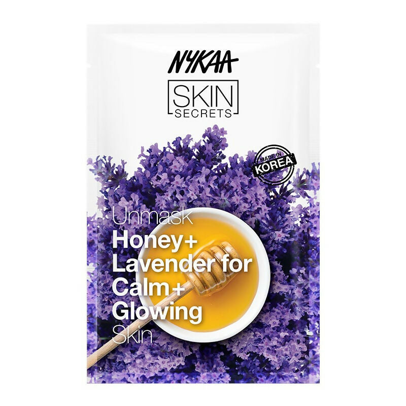 Nykaa Naturals Skin Secrets Exotic Indulgence Honey + Lavender Sheet Mask For Calm & Glowing Skin - Drmedicart