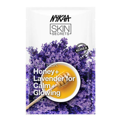 Nykaa Naturals Skin Secrets Exotic Indulgence Honey + Lavender Sheet Mask For Calm & Glowing Skin - Drmedicart