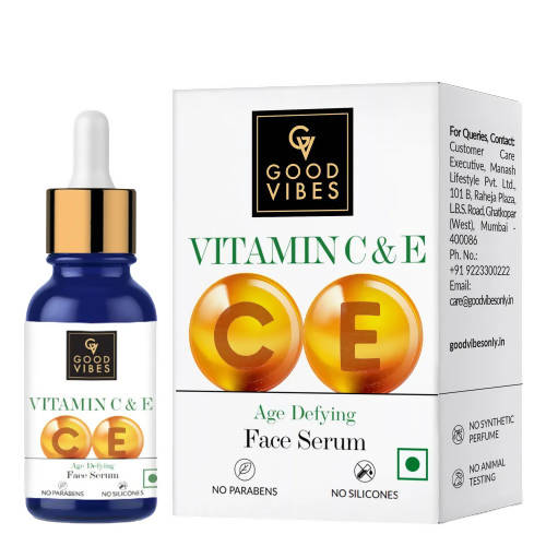Buy Good Vibes Vitamin C & E Age Defying Face Serum from DrMediCart, Ship from India to USA