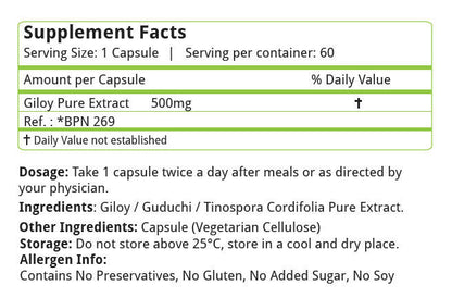 Nature's Velvet Giloy Capsules