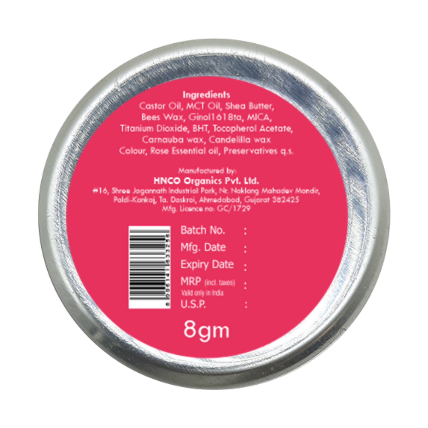 Korus Essential Rose Lip & Cheek Tint Balm