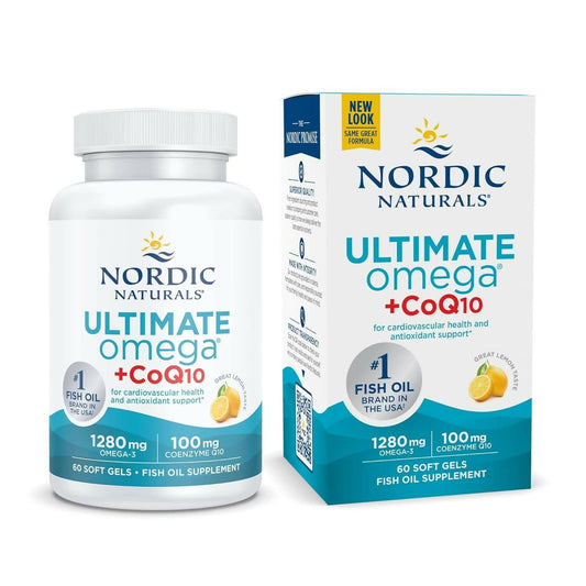 Nordic Naturals Ultimate Omega + CoQ10 Supplement Softgels