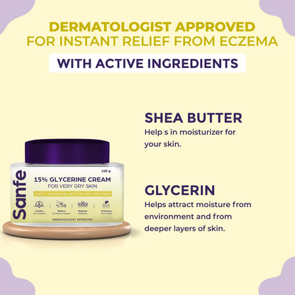 Sanfe Eczema Relief Cream For Very Very Dry Skin