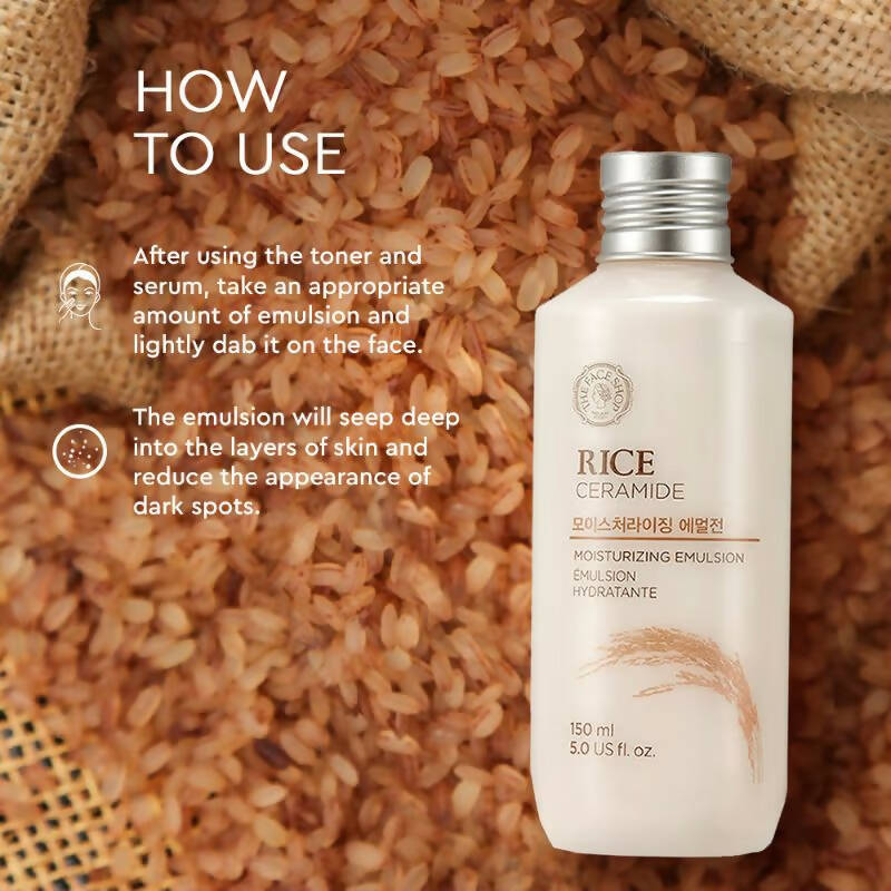 The Face Shop Rice & Ceramide Moisturizing Emulsion - Korean Skincare