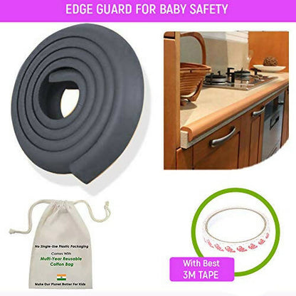 Buy Safe-O-Kid Edge Guards 5 Mtr, Black For Kids Protection from DrMediCart, Ship from India to USA