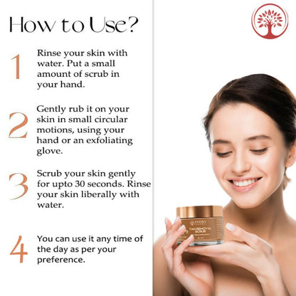 Ivory Natural Tan Scrub , Reduce Tan, Restores Radiant Skin Glow