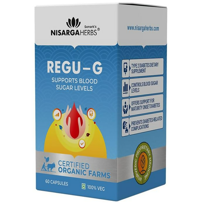 Nisarga Herbs Regu-G Veggie Capsules