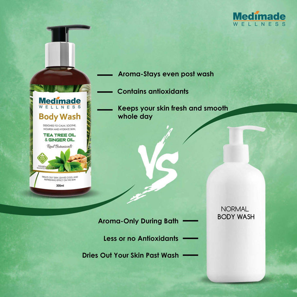 Medimade Wellness Tea Tree Oil & Ginger Oil Body Wash - DrMediCart