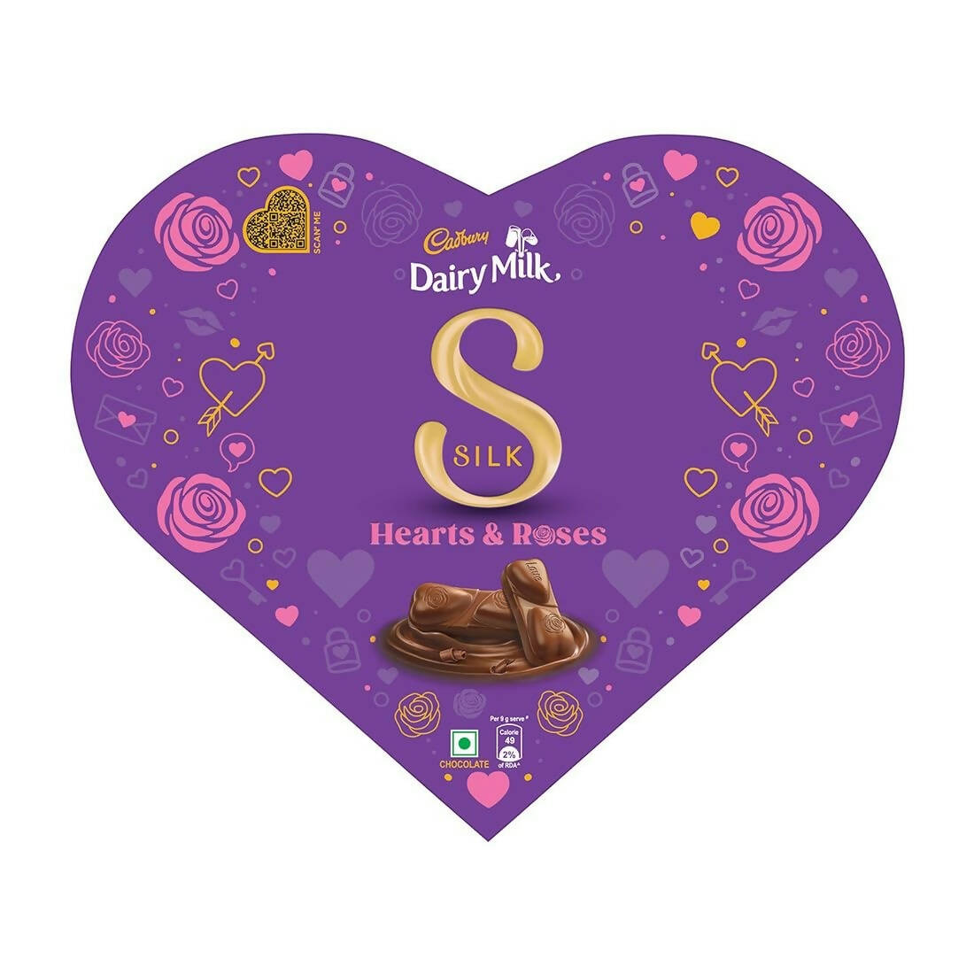 Buy Cadbury Dairy Milk Silk Heart Shaped Valentine's Day Chocolate Gift Box from DrMediCart