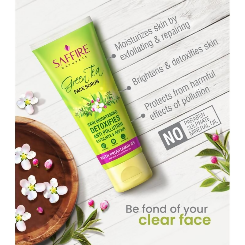 Saffire Naturals Green Tea Scrub With Provitamin B5