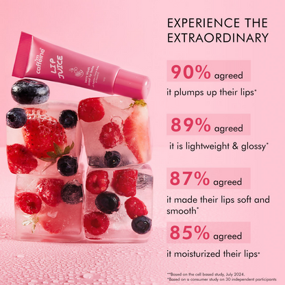 mCaffeine Lip Juice Tinted Lip Balm - Berry Blush