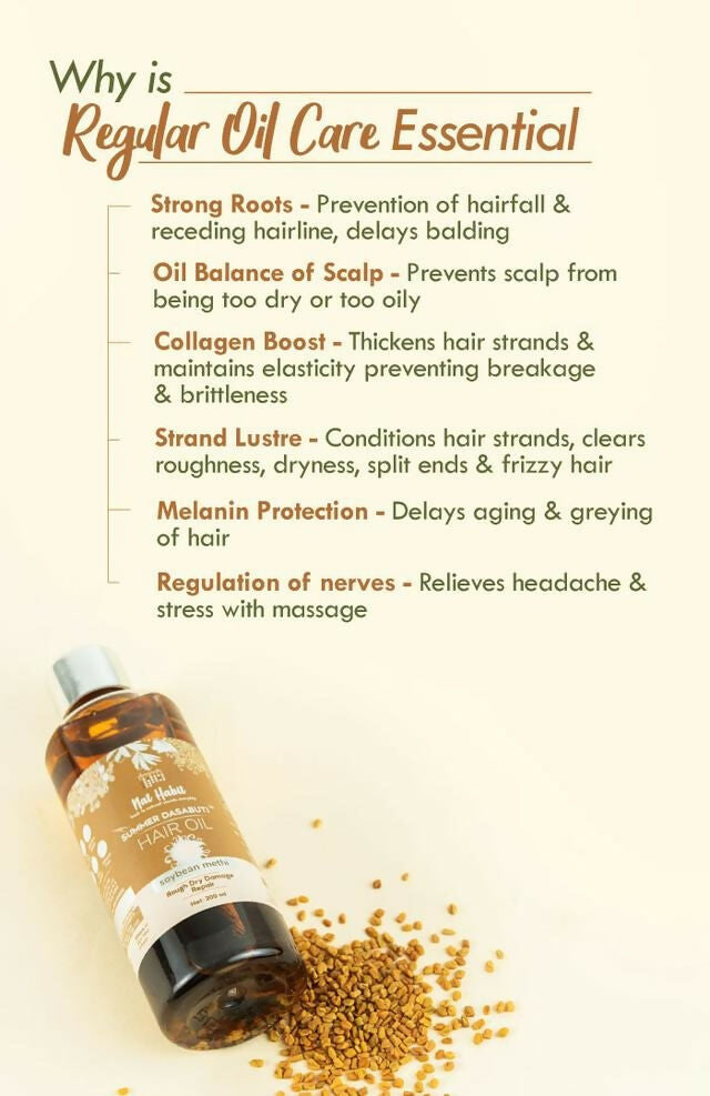 Nat Habit Soybean Methi Summer Hair Oil