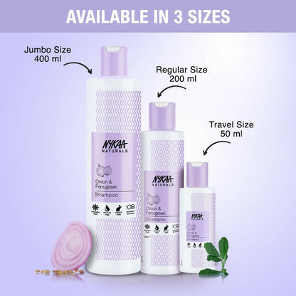 Nykaa Naturals Anti-Hair Fall Shampoo With Onion, Fenugreek - Drmedicart