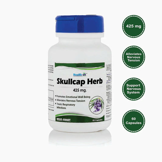 Buy Healthvit Skullcap Herbs Capsules from DrMediCart, Ship from India to USA