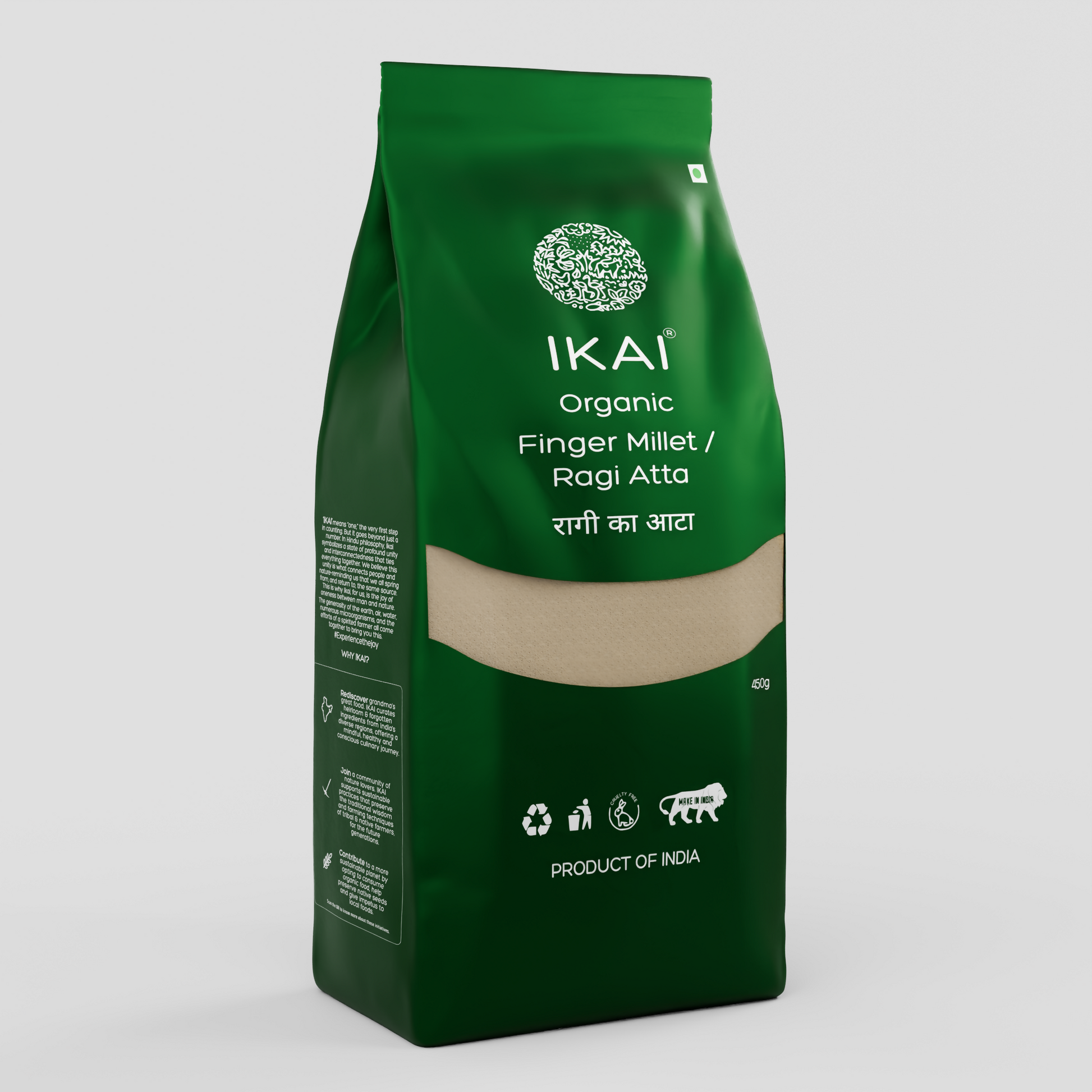 IKAI Organic Finger Millet/Ragi Atta