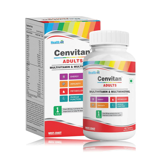 Buy Healthvit Cenvitan Adults Multivitamin & Multimineral Tablets from DrMediCart, Ship from India to USA