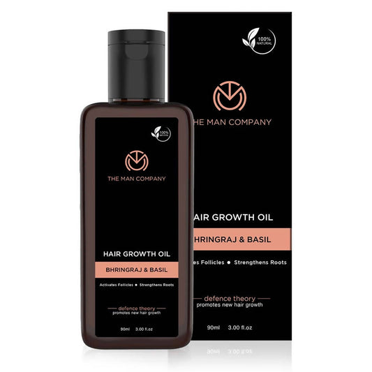 Buy The Man Company Hair Growth Oil Bhringraj & Basil from DrMediCart, Ship from India to USA