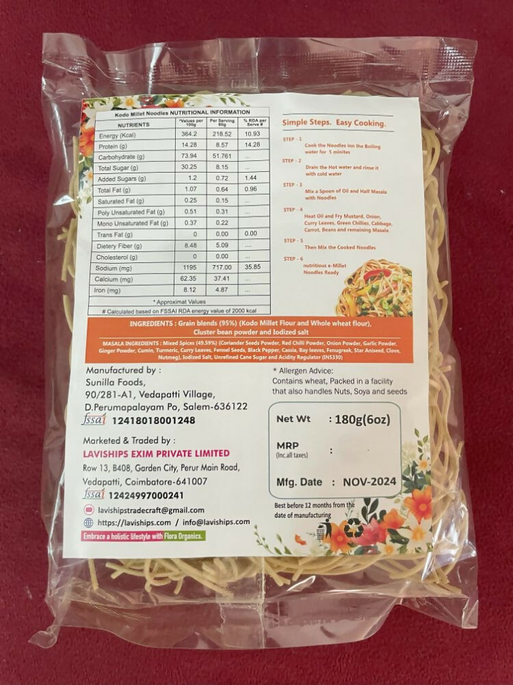 Flora Organics Kodo Millet Noodles