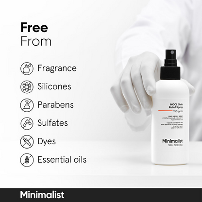 Minimalist HOCL Skin Relief Spray 150 PPM Face & Body Spray