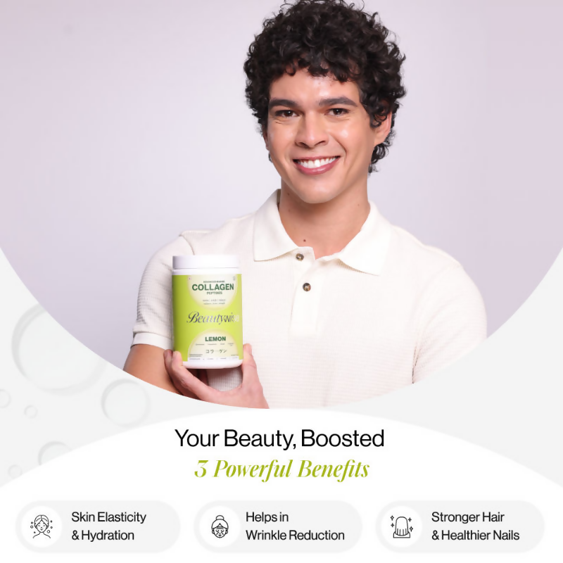 Beautywise Advanced Marine Collagen Peptides Powder - Lemon