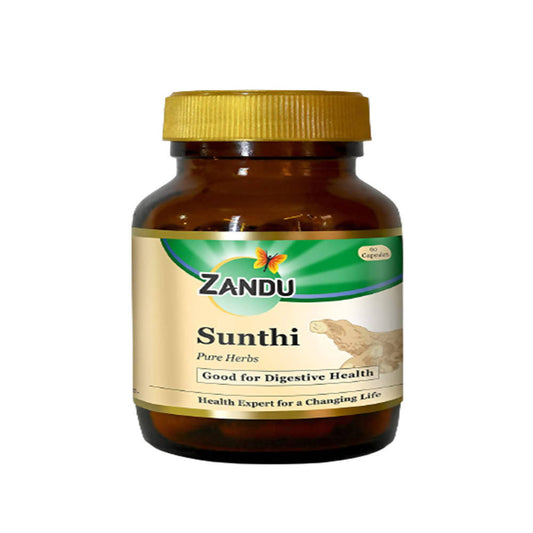 Zandu Sunthi Pure Herbs Capsules Good For Digestive Health