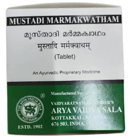Buy Kottakkal Arya Vaidyasala Mustadi Marmakwatham Tablets from DrMediCart, Ship from India to USA
