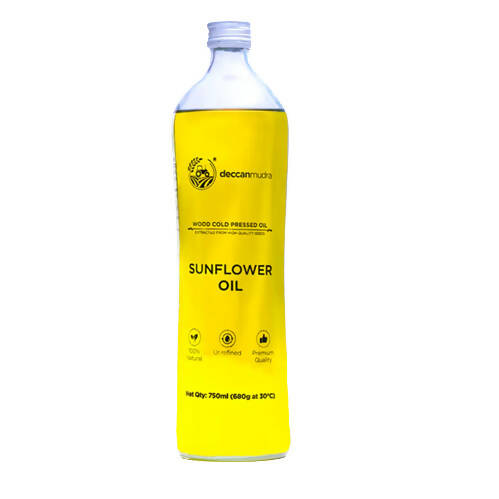 Deccanmudra Wood Cold Pressed Sunflower Oil