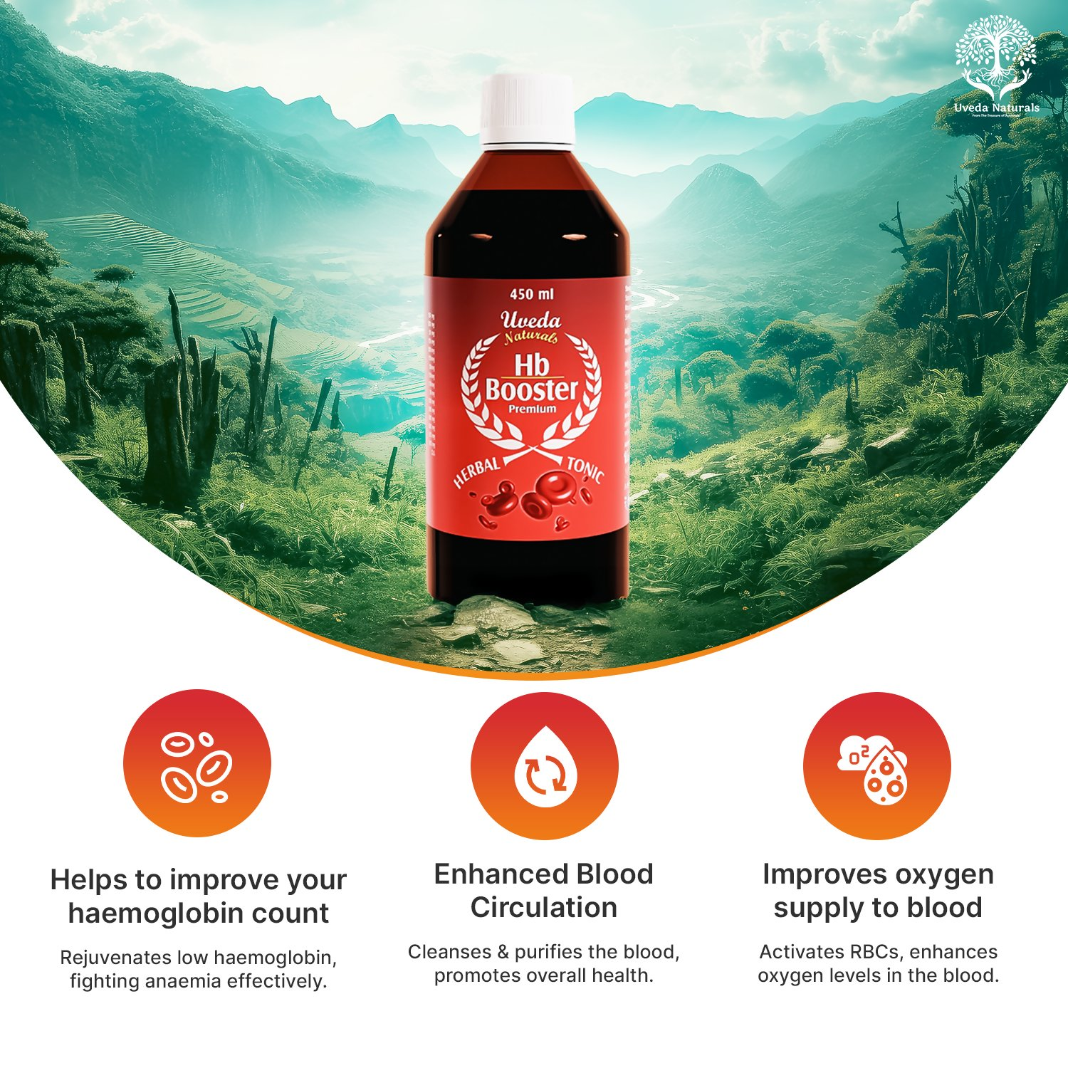 Uveda Naturals Hb Booster Premium