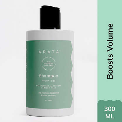 Arata SLS & Paraben Free Hydrating Shampoo With Ginkgo, Ginger & Indian Gooseberry