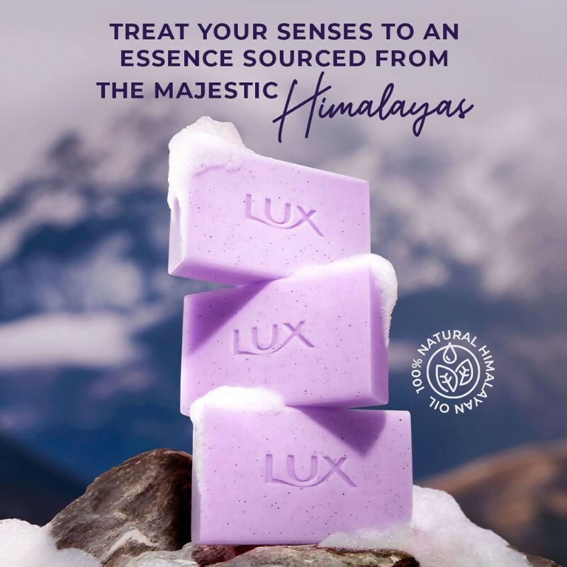 Lux Essence Of Himalayas Lavender & Vitamin C Exfoliating Soap