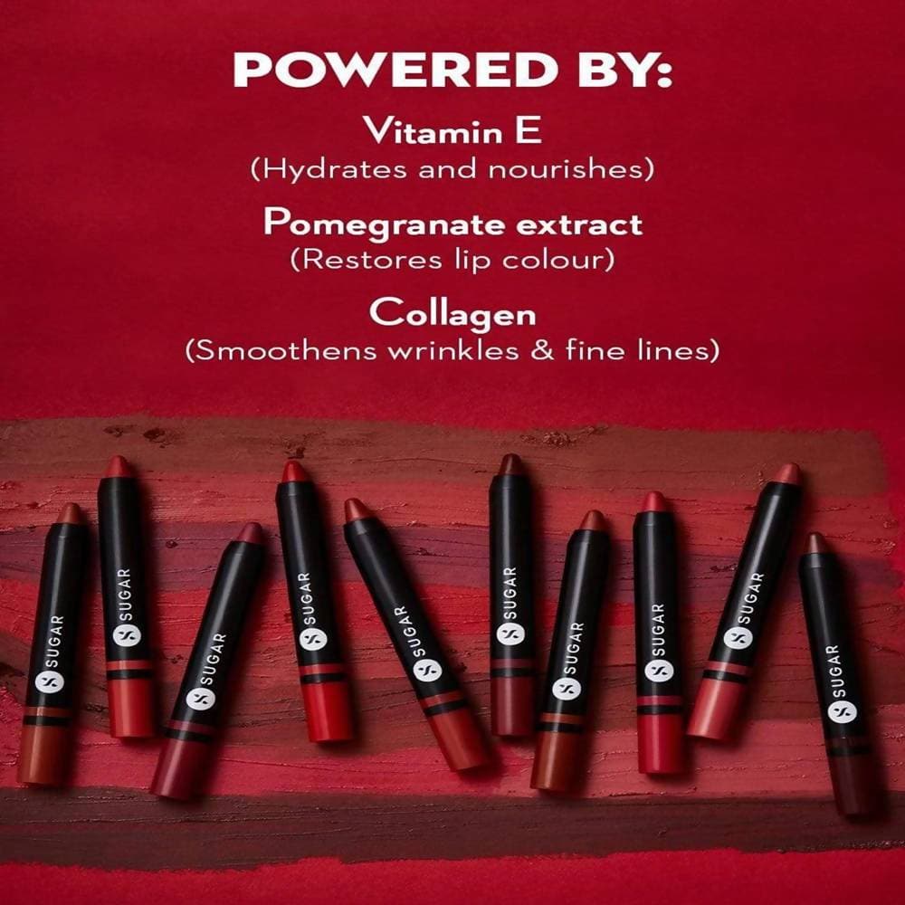 Sugar Plush Crush Creme Crayon - Red Rebel (Blue toned Red) - DrMediCart