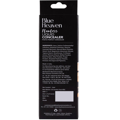 Blue Heaven Flawless Liquid Concealer Chocolate