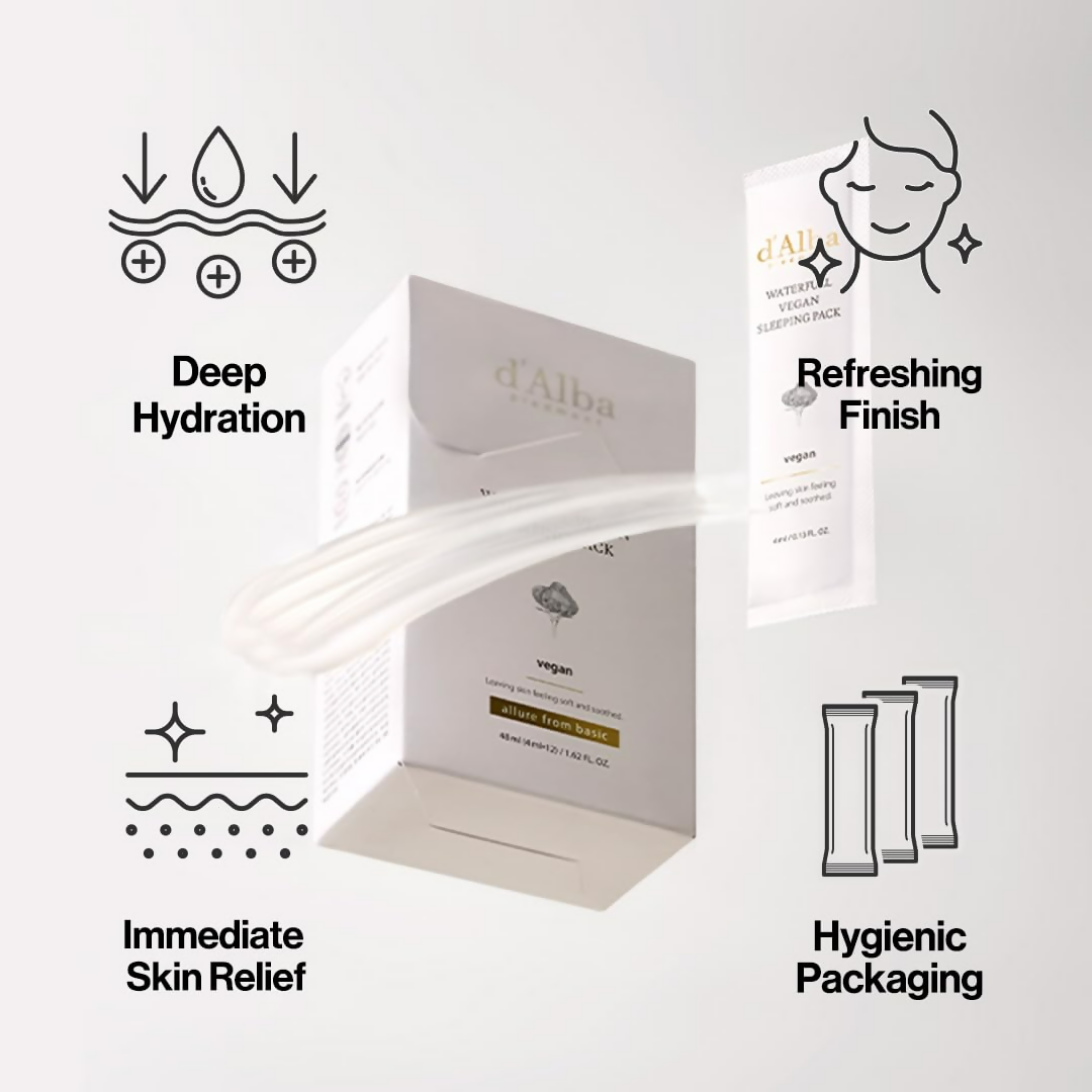 d'Alba Piedmont Italian White Truffle Waterfull Vegan Sleeping Pack