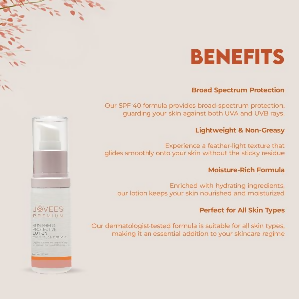 Jovees Premium Sun Shield Protective Lotion SPF 40 PA+++