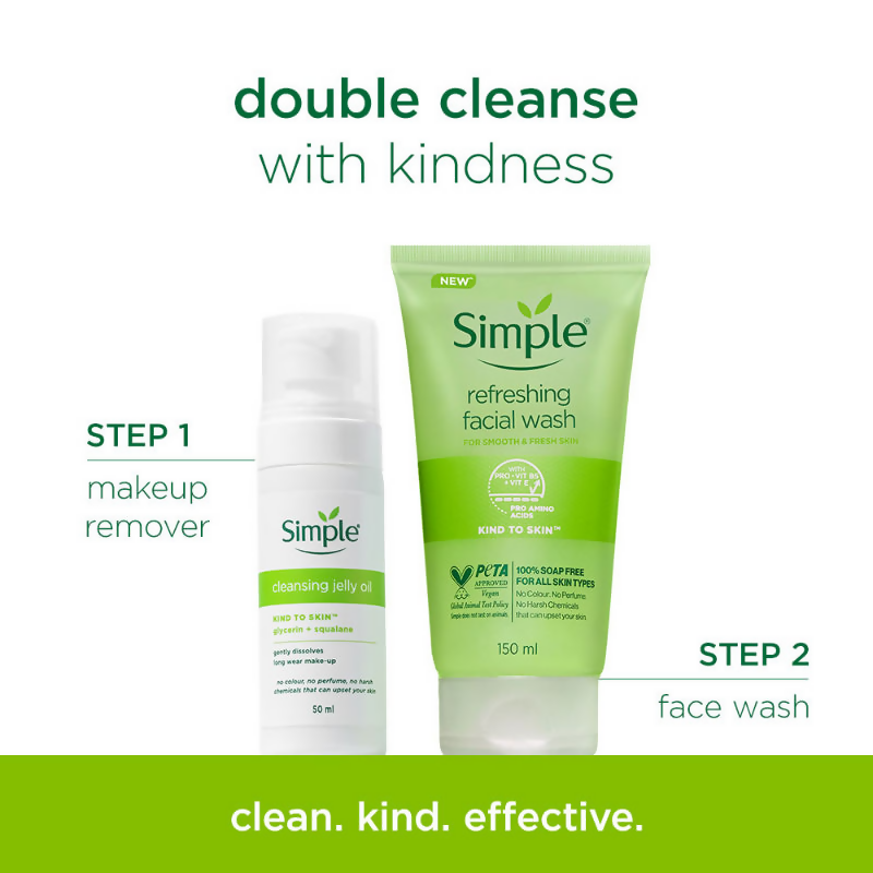 Simple Kind To Skin Cleansing Jelly Oil