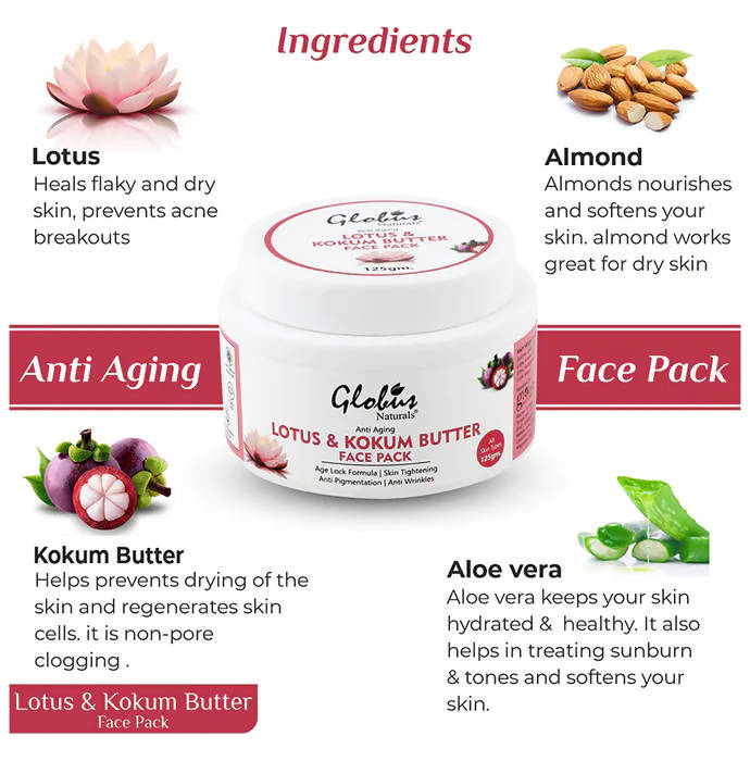 Globus Naturals Lotus & Kokum Butter Face Pack