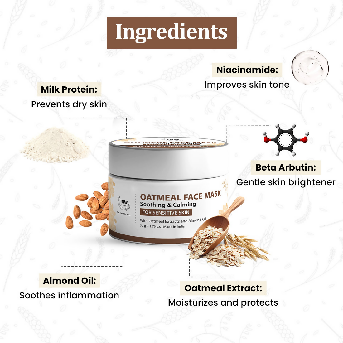 The Natural Wash Oatmeal Soothing & Calming Face Mask