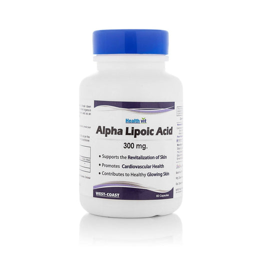 Buy Healthvit Alpha Lipoic Acid 300mg Capsules from DrMediCart, Ship from India to USA