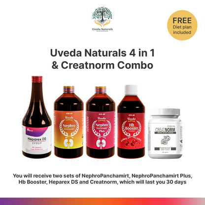 Uveda Naturals 4 in 1 & Creatnorm Combo