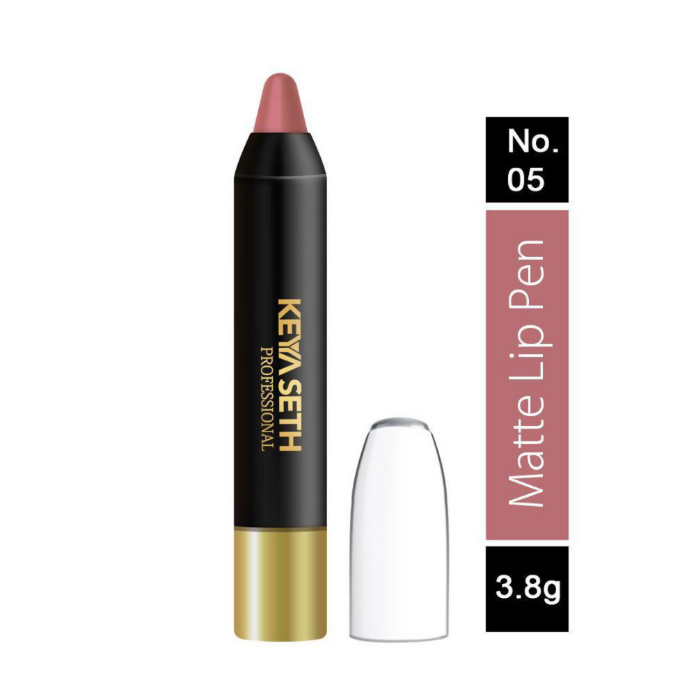 Keya Seth Aromatherapy Professional Matte Lip Pen - Dark Nude Pink