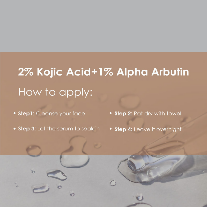 The Body Temple 2% Kojic Acid + 1% Alpha Arbutin Face Serum