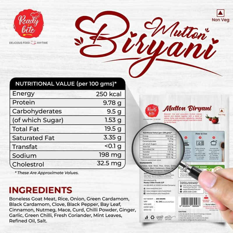 Ready 2 Bite Mutton Biryani