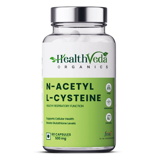 Buy Health Veda Organics N - Acetyl L - Cysteine Veg Capsules from DrMediCart, Ship from India to USA